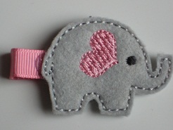 Pink Heart Elephant