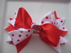 White with Red Polka Dots & Red