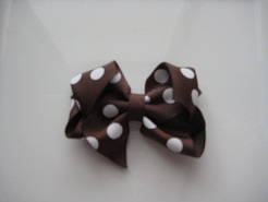 Brown with White Polka Dots