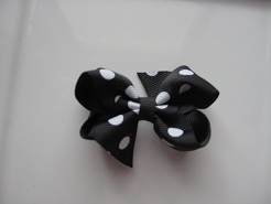 Black with White Polka Dots