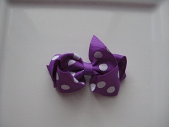 Purple with White Polka Dots