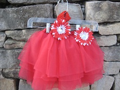 Red and White Tutu