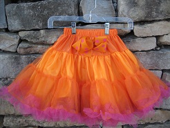 Orange and Hot Pink Classic Princess Petticoat Tutu