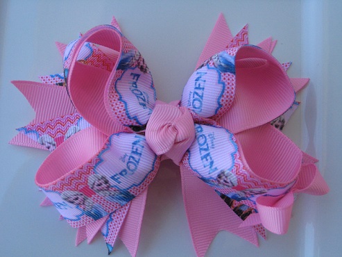 Pink Frozen Double Knot Bow