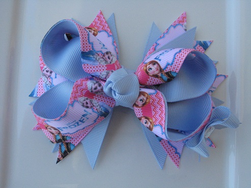 Light Blue Frozen Double Knot Bow