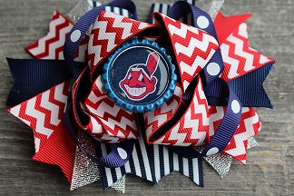 Cleveland Indians Hair Bow #1